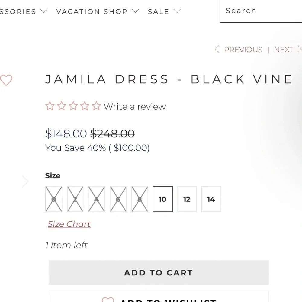 Eva Franco Jamila Dress - Black Vine Woman’s Size 2 New With Tags - Picture 16 of 16